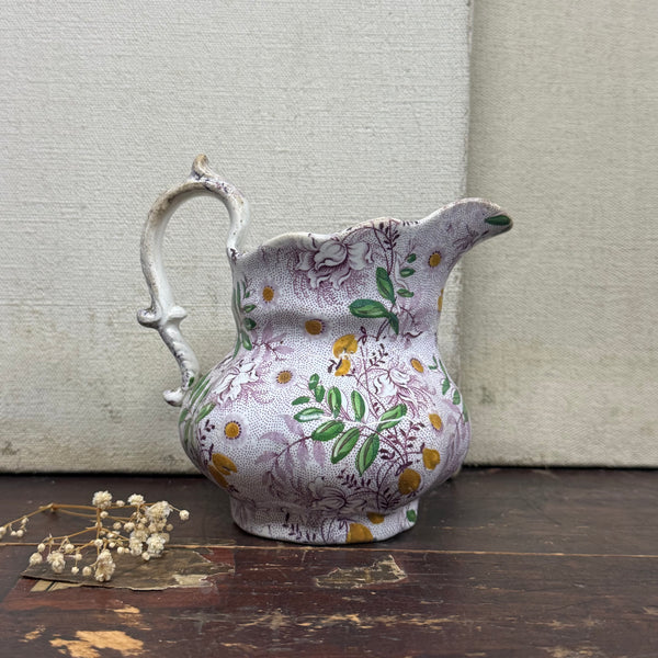 Antique Victorian Floral Jug
