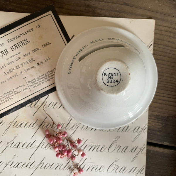 Antique Lightening Egg Separator