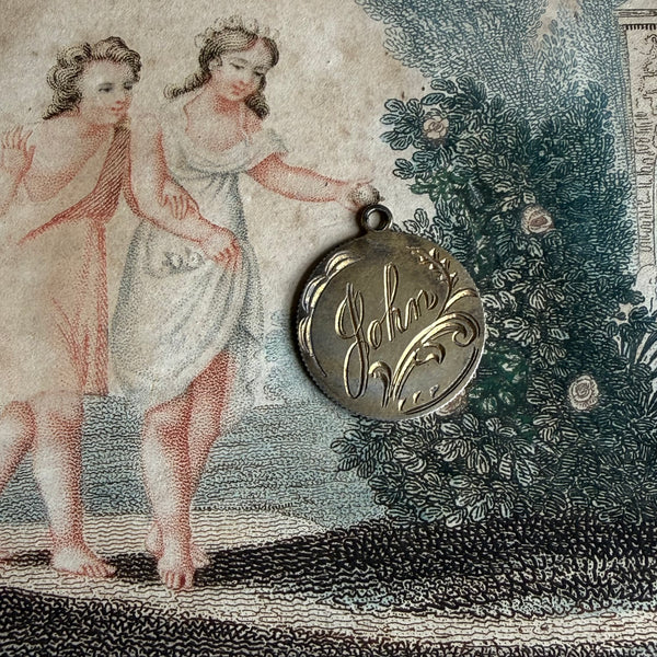 Victorian John Love Token Charm