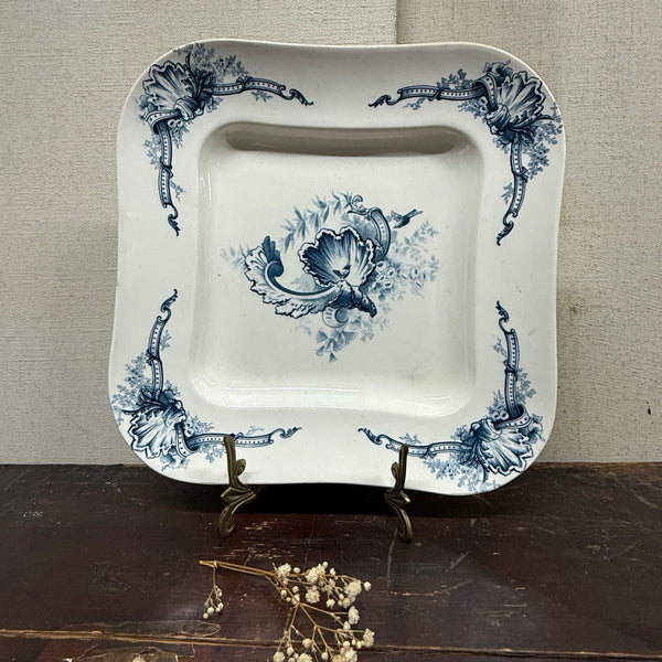 Antique French Ceramic Plate