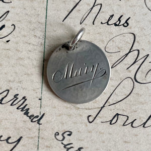 Victorian Mary Love Token Charm