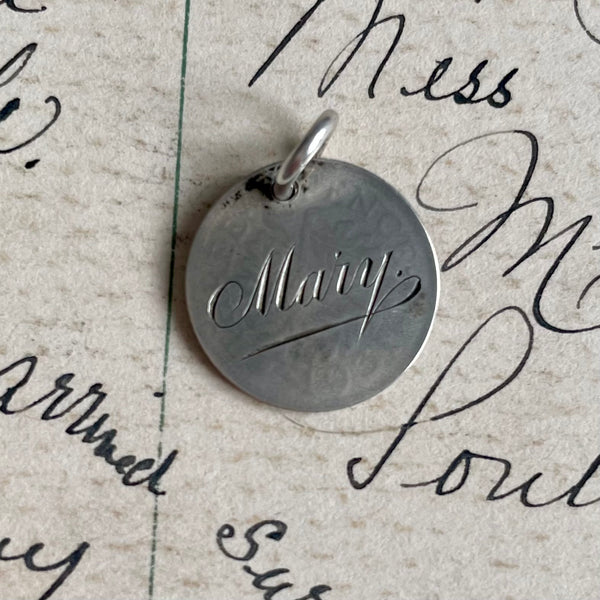 Victorian Mary Love Token Charm