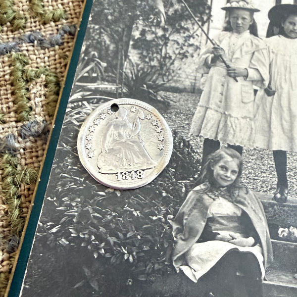 Victorian L Love Token Charm
