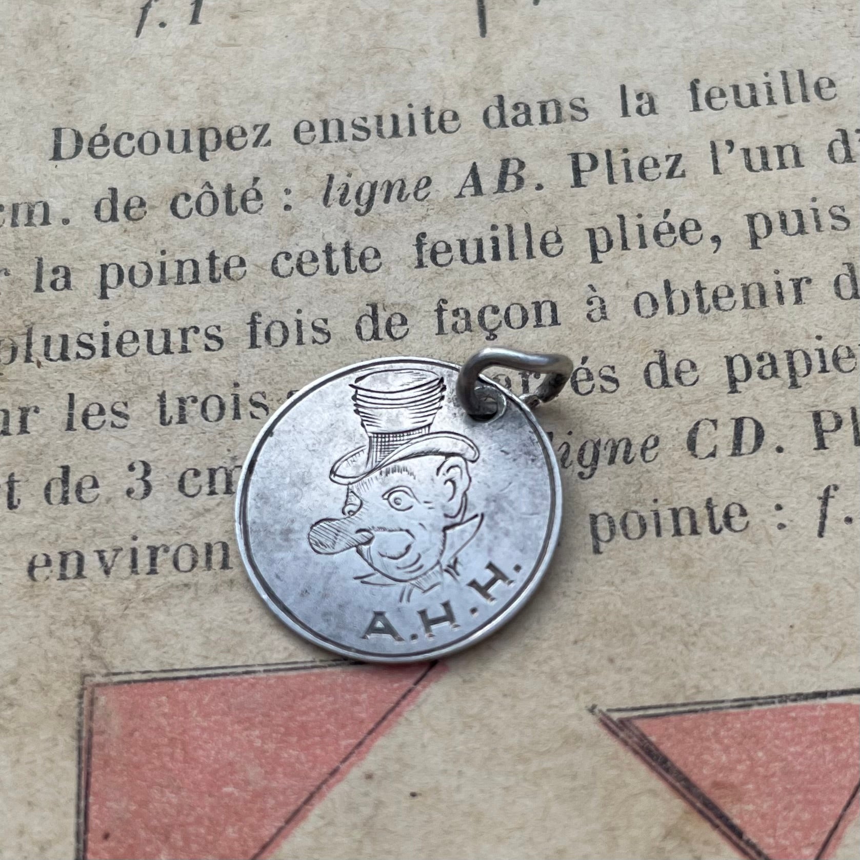 Victorian Cartoon Picture Love Token Charm