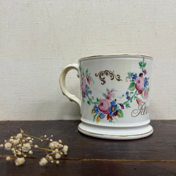 Antique Victorian Remember Me Transfer Cup