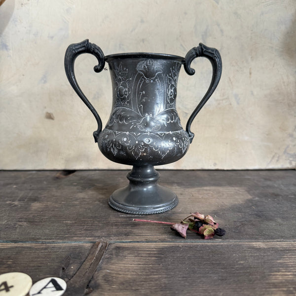 Antique Beautiful Metal Cup