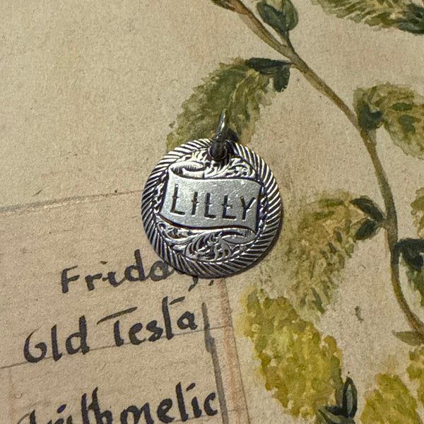 Victorian Lilly Love Token Charm