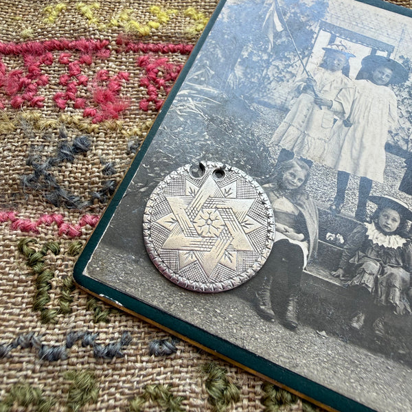 Victorian Star of David Love Token Charm