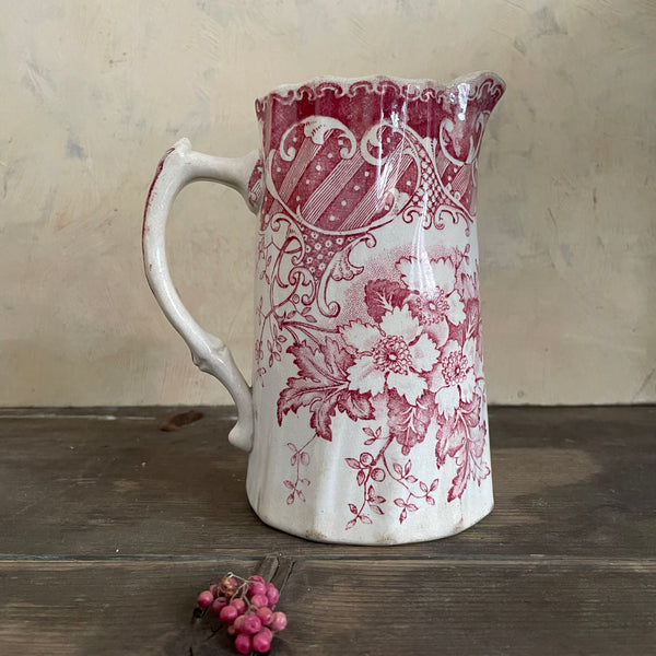Antique Pink Transfer Jug