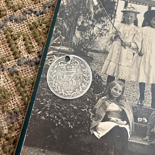 Victorian Fan Love Token Charm