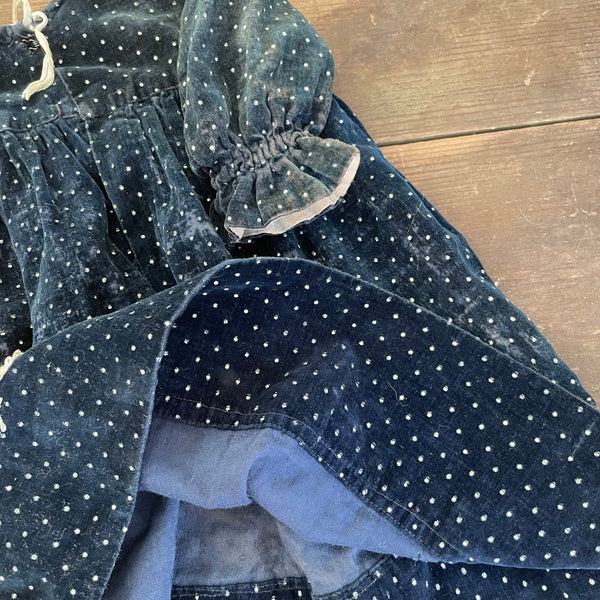 Antique Velvet Dolls Dress