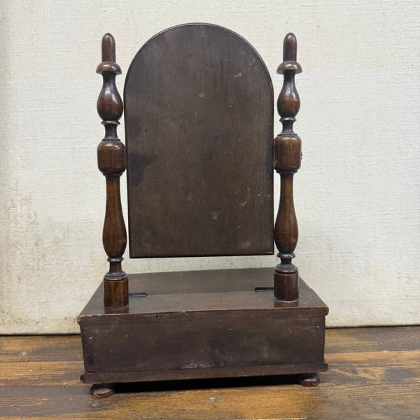 Antique Beautiful Wood Mirror with Storage