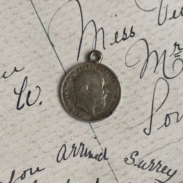 Victorian AM Love Token Charm