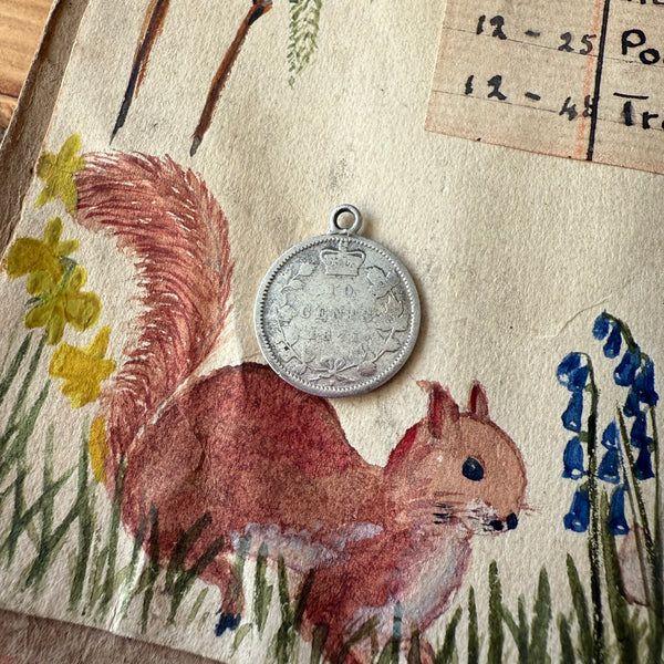 Victorian BW/WB Love Token Charm