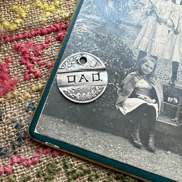 Victorian Dad Love Token Charm