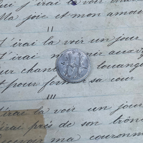 Victorian H Love Token