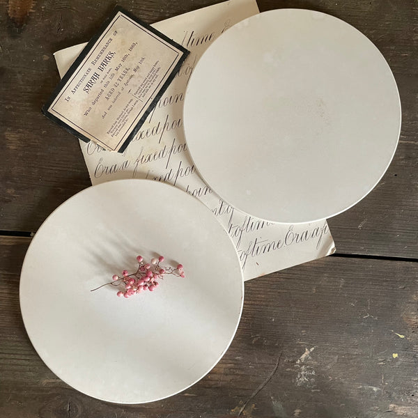 Two Antique Ceramic Plates