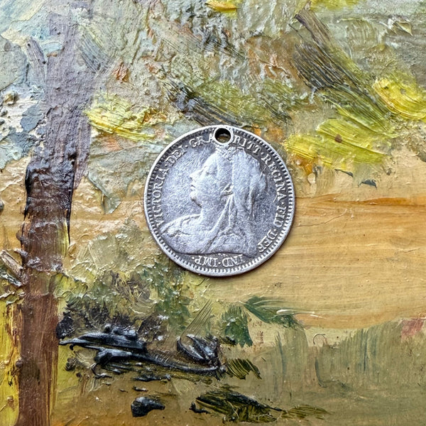 Victorian WJ Love Token Charm