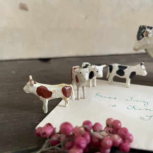 Antique Wooden Cows