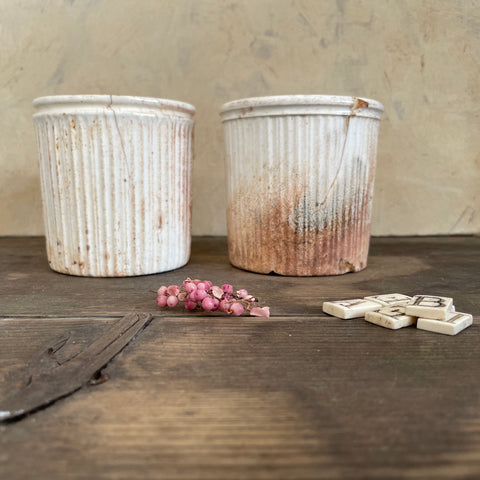 Victorian Ribbed Plain Pots