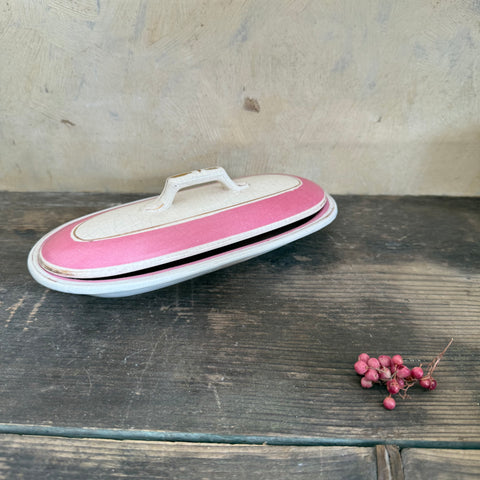 Antique Pink Toothbrush Dish