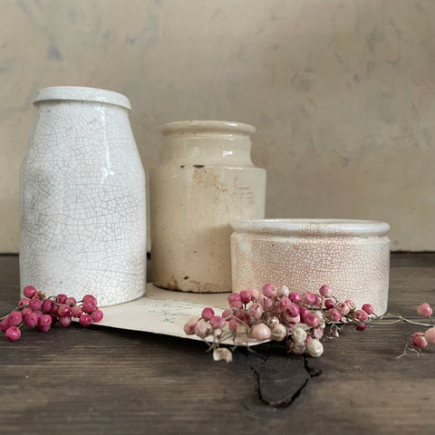 Antique Three Victorian Pots