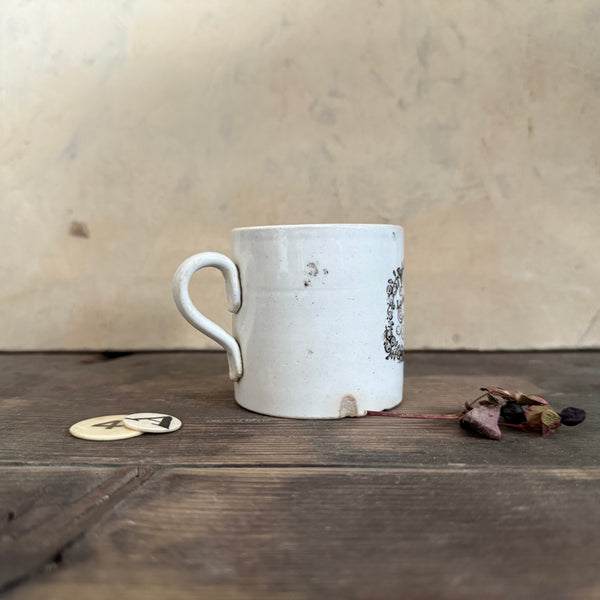 Antique 'Ladies all I pray make free and tell me how you like your tea' Cup