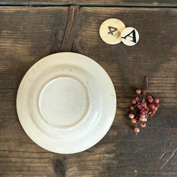 Antique 1840s Motto Plate