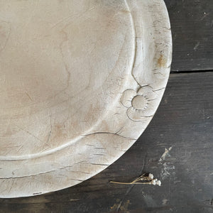 Antique Worn Floral Bread board