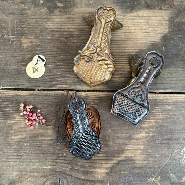 Antique Brass Hand Paper Clips