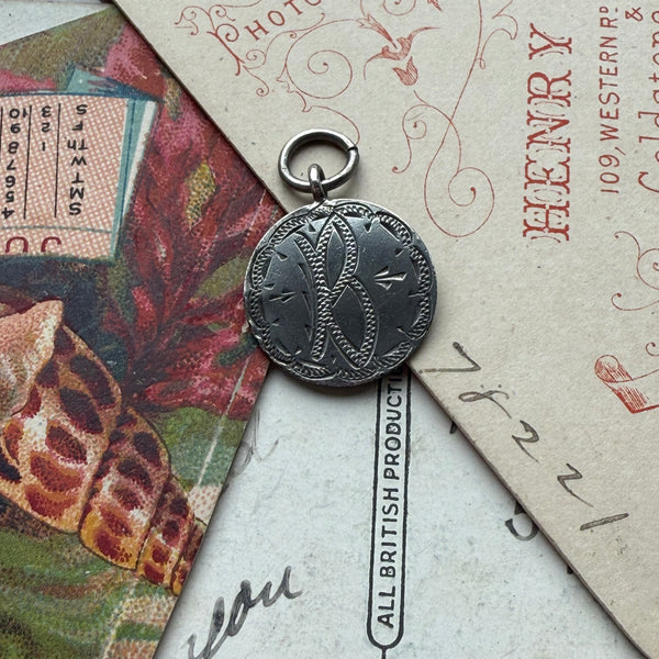Victorian B Love Token Charm