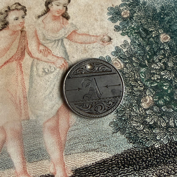 Victorian A Love Token Charm