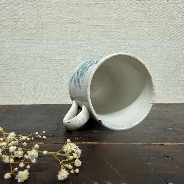 Antique Old Mother Goose Transfer Cup