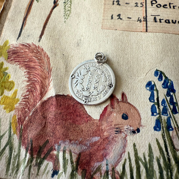 Victorian Oscar Love Token Charm