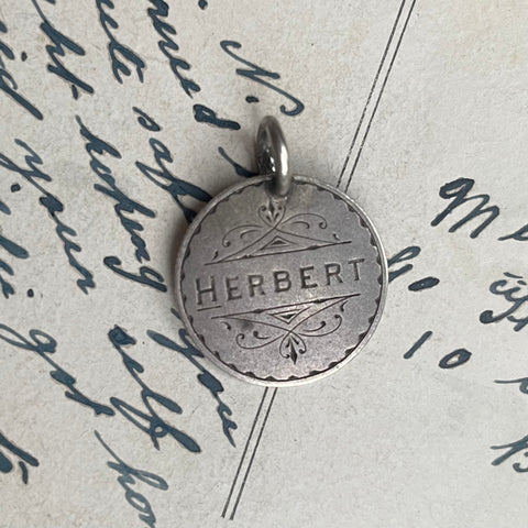 Victorian Herbert Love Token Charm