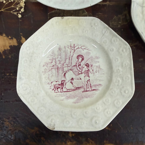 Antique Victorian Transfer Plate
