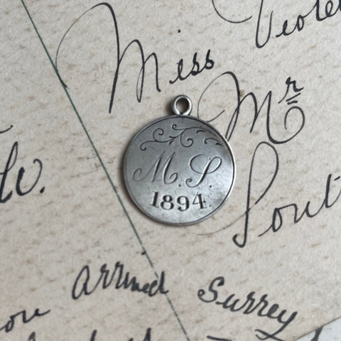 Victorian MS 1894 Love Token Charm