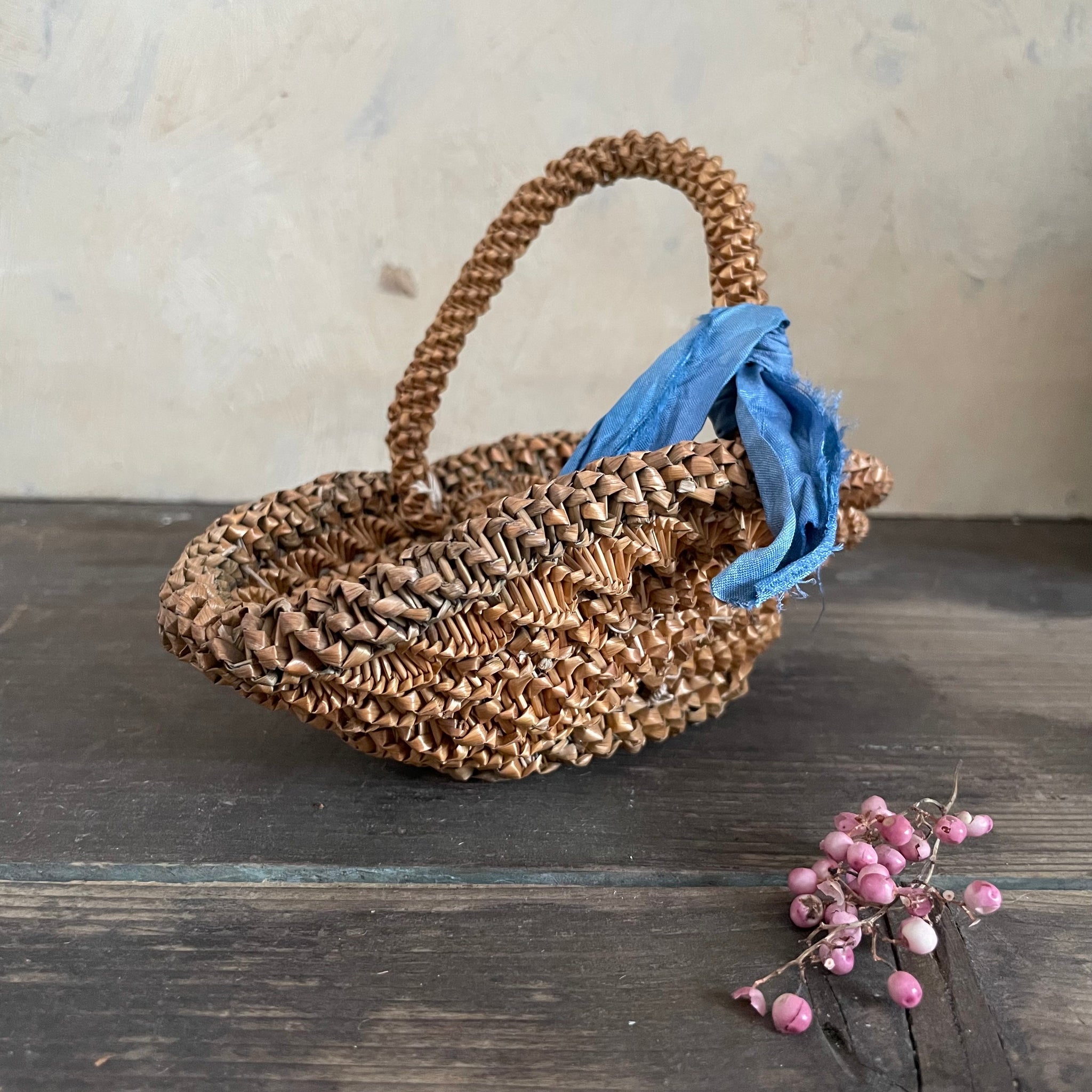 Vintage Handmade Basket