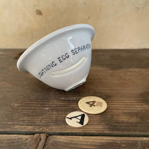 Antique Lightening Egg Separator