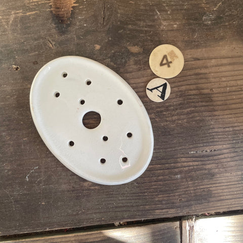 Antique Oval Draining Plate