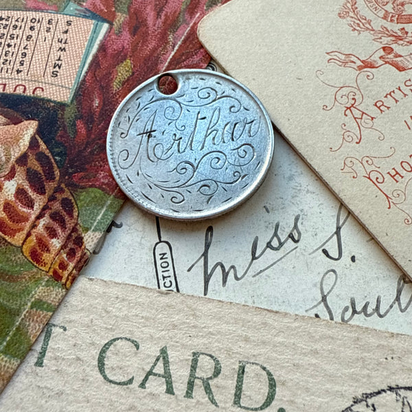Victorian Arthur Love Token Charm