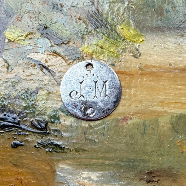 Victorian JM Love Token Charm