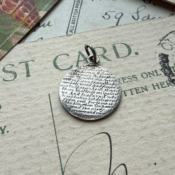 Victorian Lords Prayer Love Token Charm