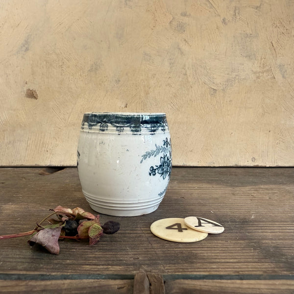 Victorian Blue & White Cup