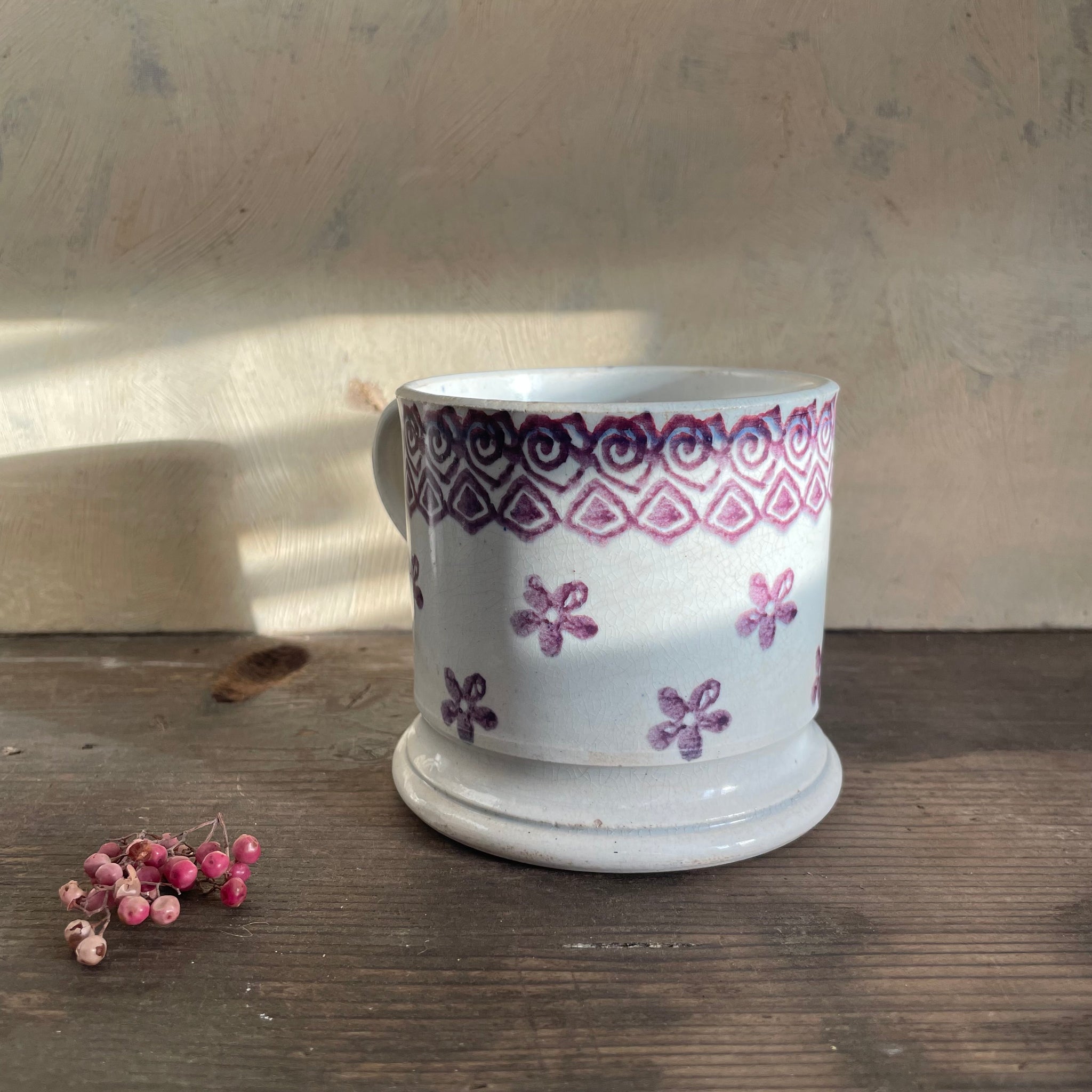 Antique Spongeware Mug