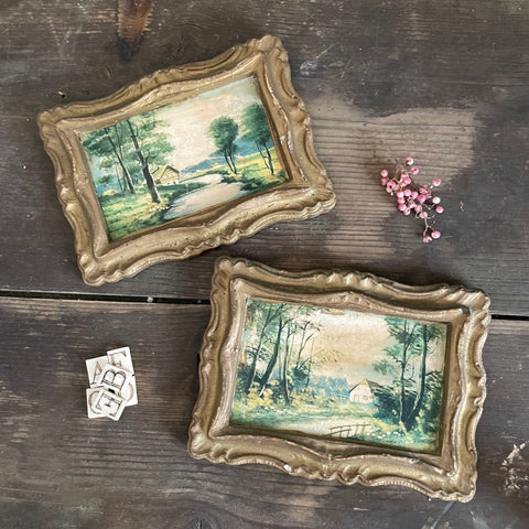 Beautiful Vintage  French Plaster Photo Frames