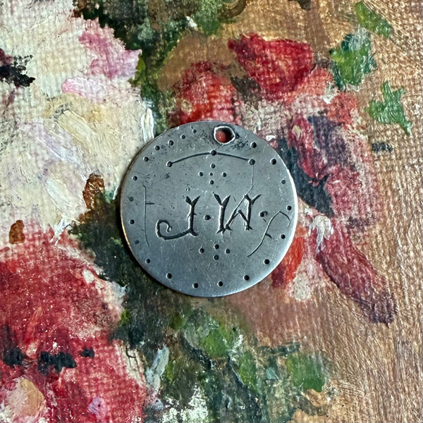 Victorian JW Love Token Charm