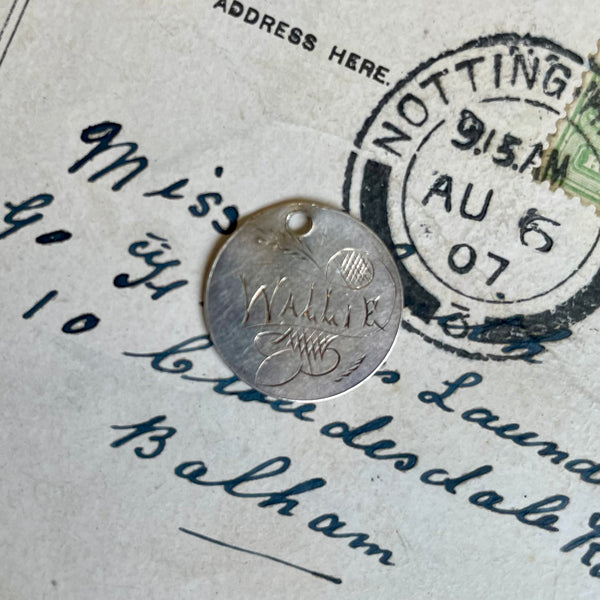 Victorian Wallie Love Token Charm