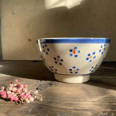 Antique 1920s Floral Bowl