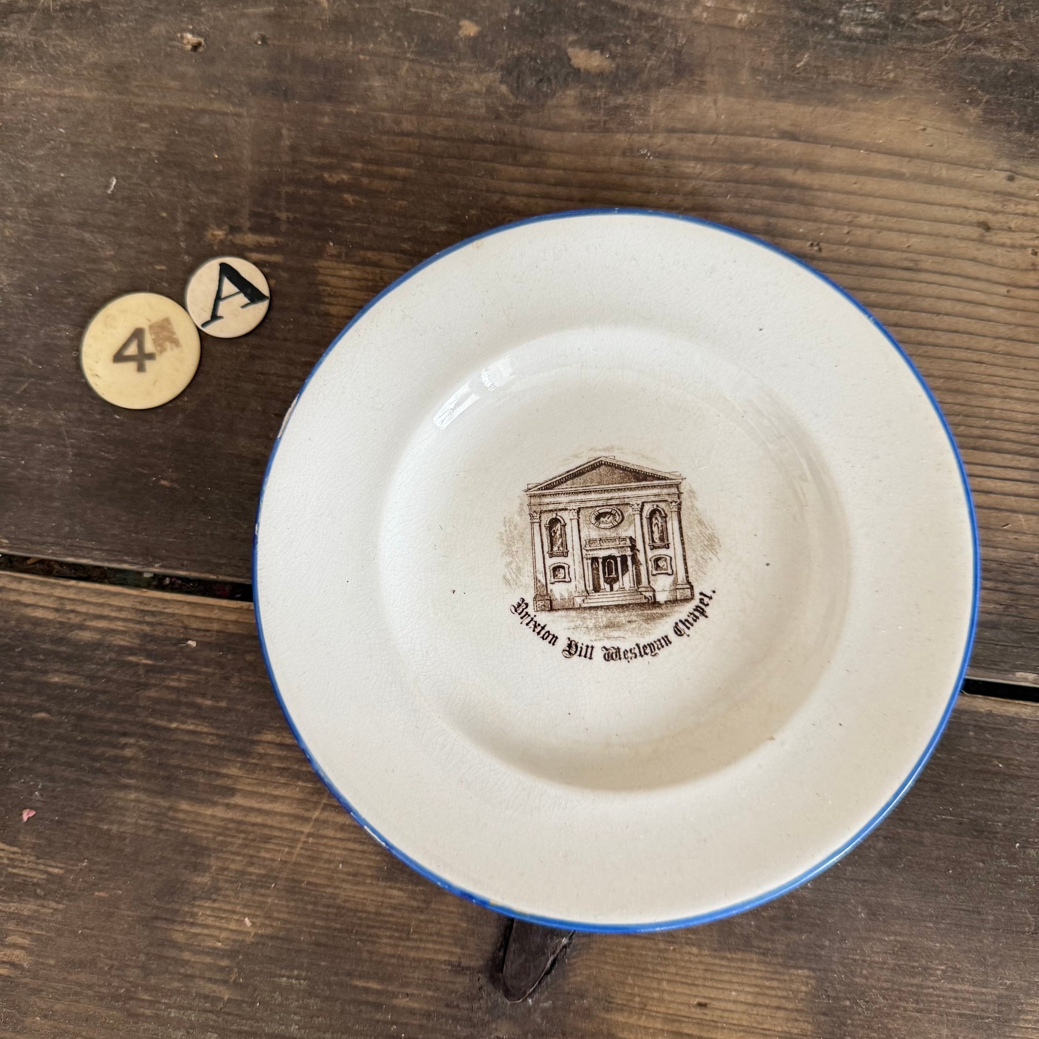 Antique Victorian Chapel Plate